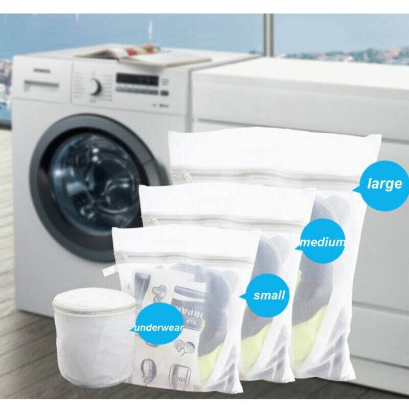 thuisgebruik mesh kleding ondergoed wasserij organisator tas te gebruiken beha mesh waszak waszak rits voor vuile wasmand