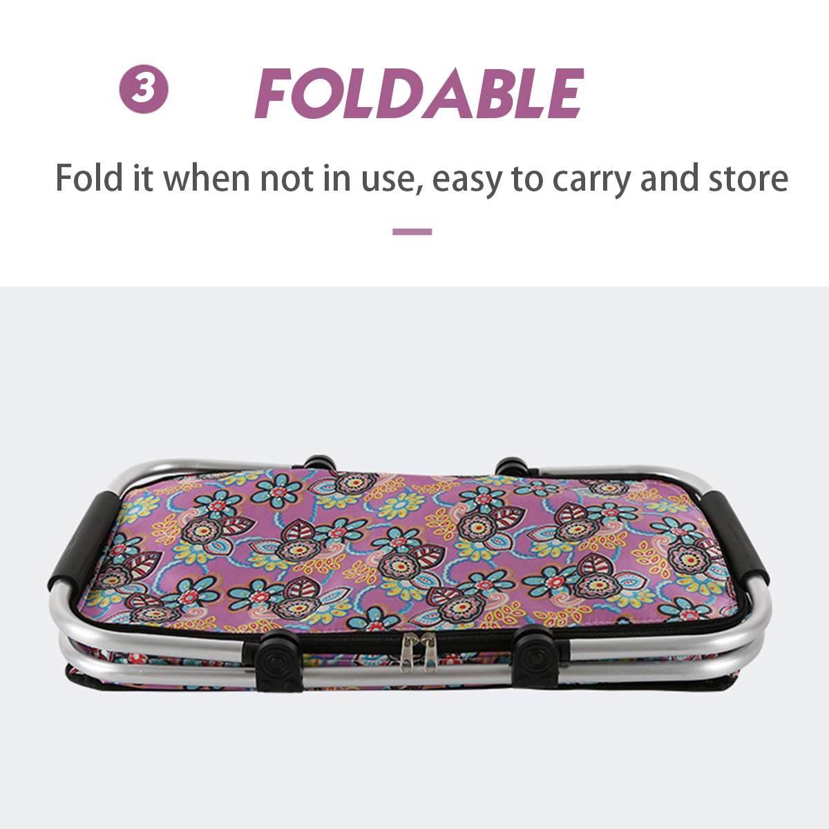 Folding Picnic Basket Insulated Fresh Outdoor Food Box Hiking Camping Lunch Box Portable Shopping Bag 9 Style Waterproof Ice Bag