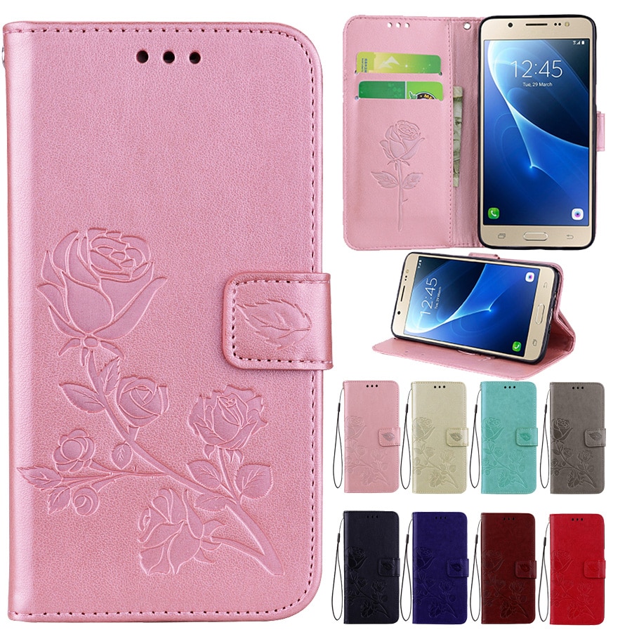 kippen Leder Telefon fallen Für Samsung J2 Blume Brieftasche Tasche Abdeckung Fällen Für Samsung Galaxis J2 Profi J250F j250 SM-J250F