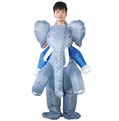 Cycling animals inflatable clothing for adults Halloween and Christmas: Blue