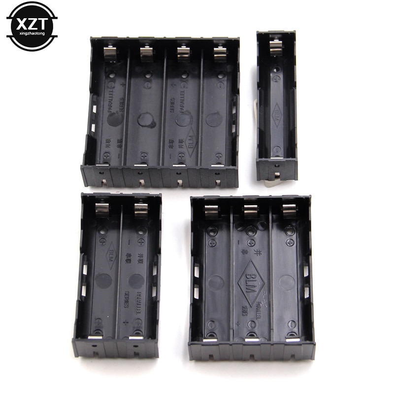 DIY ABS 18650 battery holder Case Box Rechargeable Battery Power Bank Case Hard Pin 1X 2X 3X 4X 18650 Batteries Container