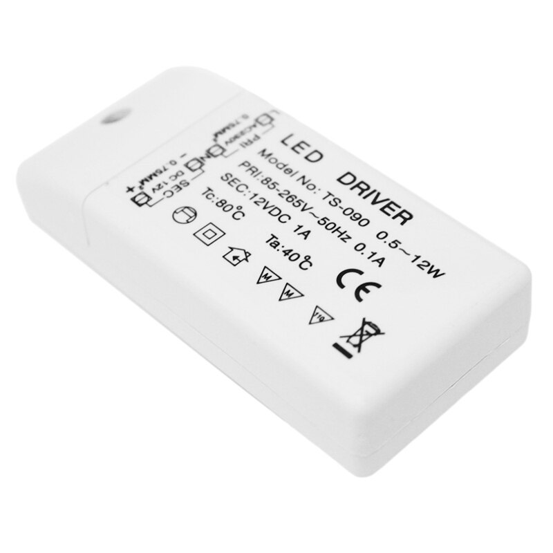 85-265V Naar 12V Led Driver Voeding Ts-090 Duurzaam Transformator Voor Mr16 Mr11 Draagbare power Converter