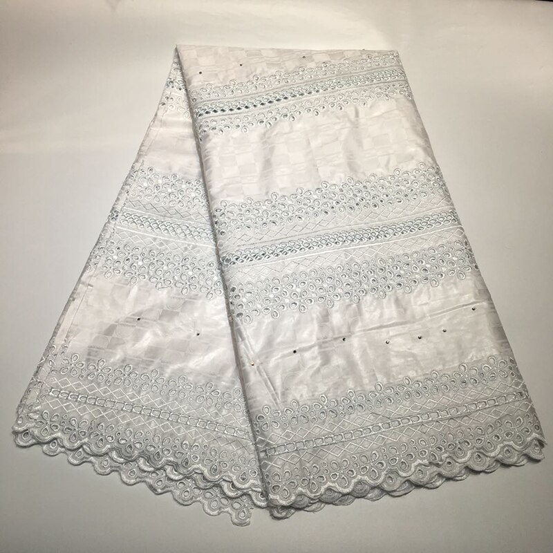 Tissu Bazin Riche Getzner de , avec broderie diamant, matériel de couture pour vêtements, 4,57 m, africaine, européenne et américaine: 5-55