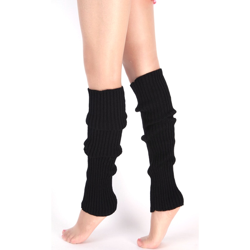 Klassischen lässig Gamaschen Einfarbig Gestrickte Frühling Herbst Beinlinge Frauen Winter Warme Gamaschen Stulpen