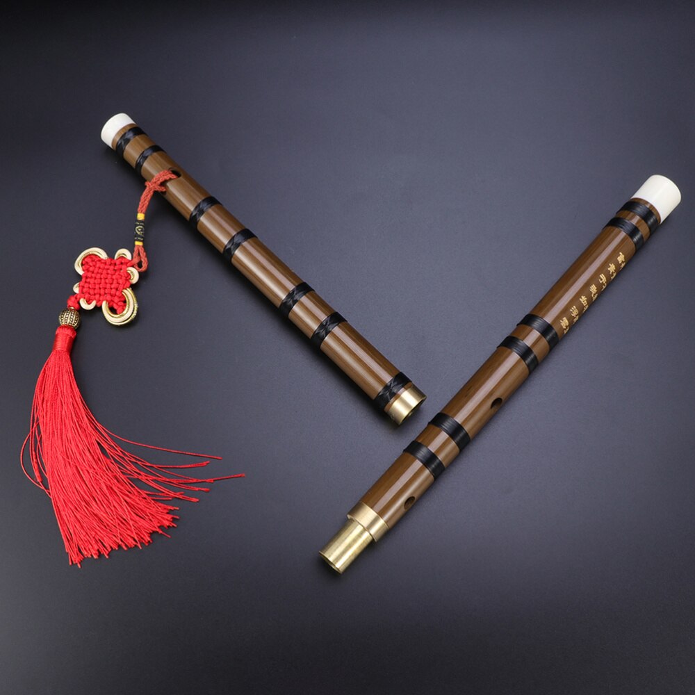 Bamboo Flute Fife Flute Traditional Chinese Musical Instrument Party Supplies Home Decoration for Party (G Patter