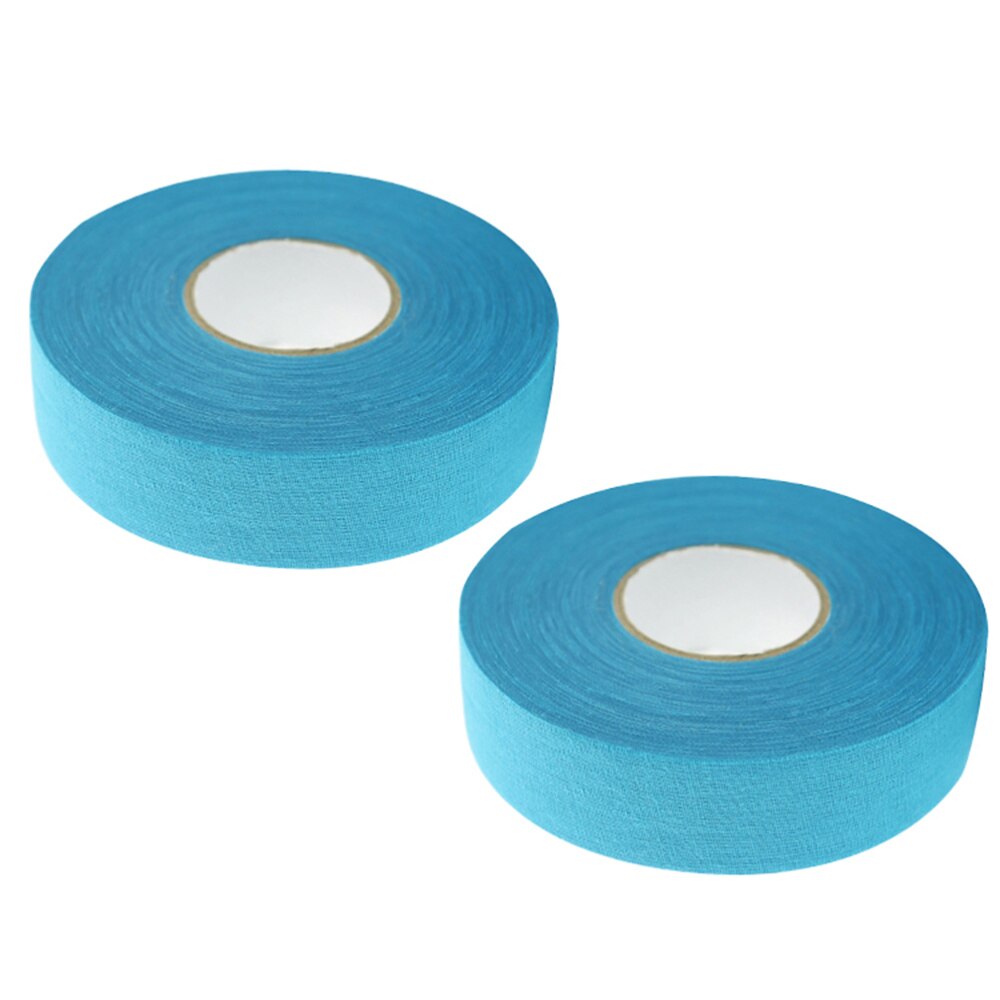 2x Hockey Stick Tape - 20M Roll - Anti-Slip Sport Wrap - Waterproof Cotton for Practice: Blue