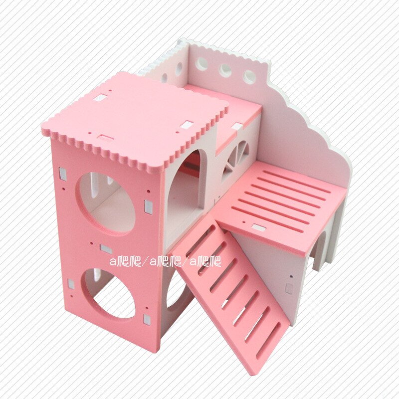 Hamster's nest, golden silk, bear's nest, sleeping house, lookout tower, villa, house, mini hedgehog's nest, Hamster Cage Toy