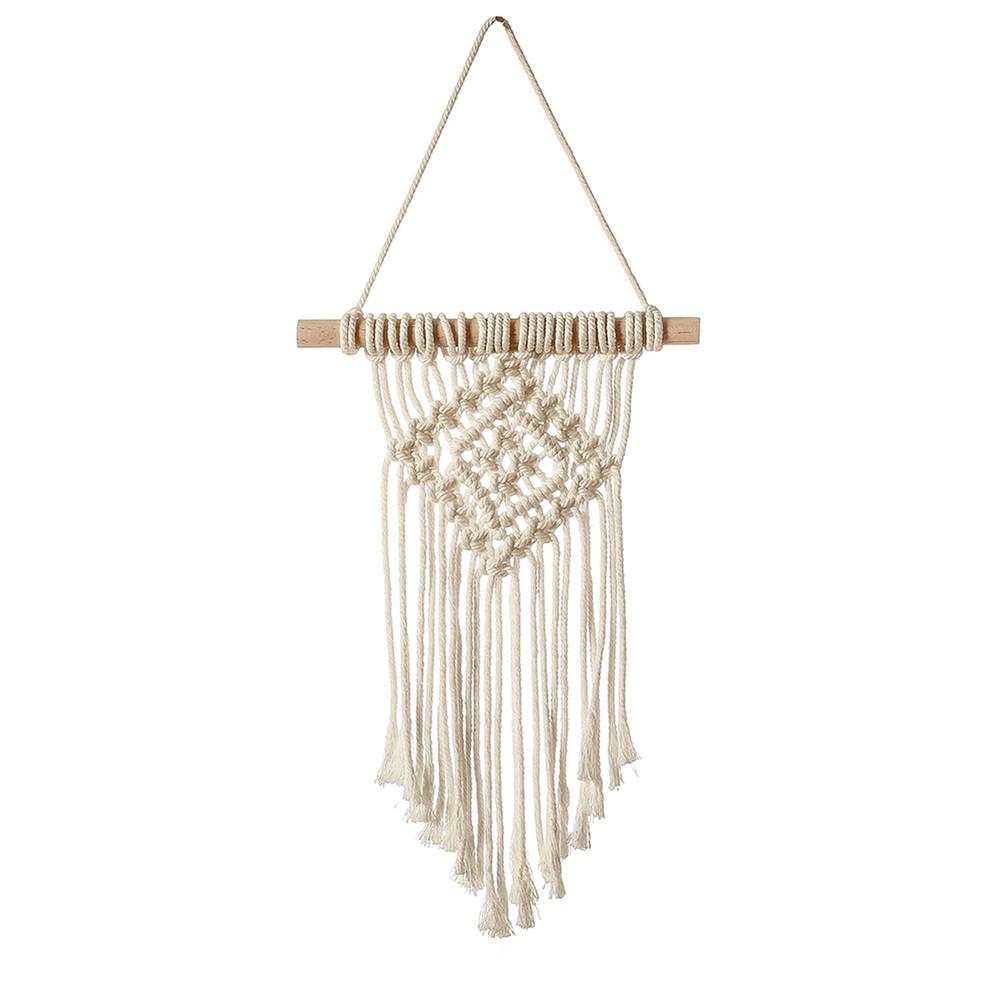 Boho Wall Hanging Macrame Handwoven Tassel Tapestry Decorative Wall Hanging Dream Catcher Pendant For Living Room Bedroom Decor