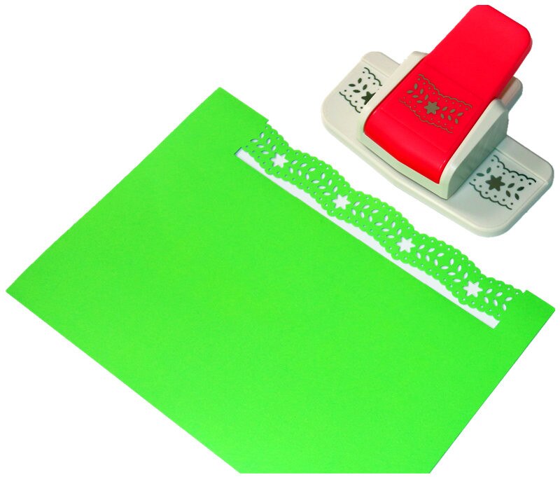 CADY Craft Punch Success Tools Edger Punch, Scroll Pattern,Extra Large,Tools Edge Paper Punch (8722-5): Brown