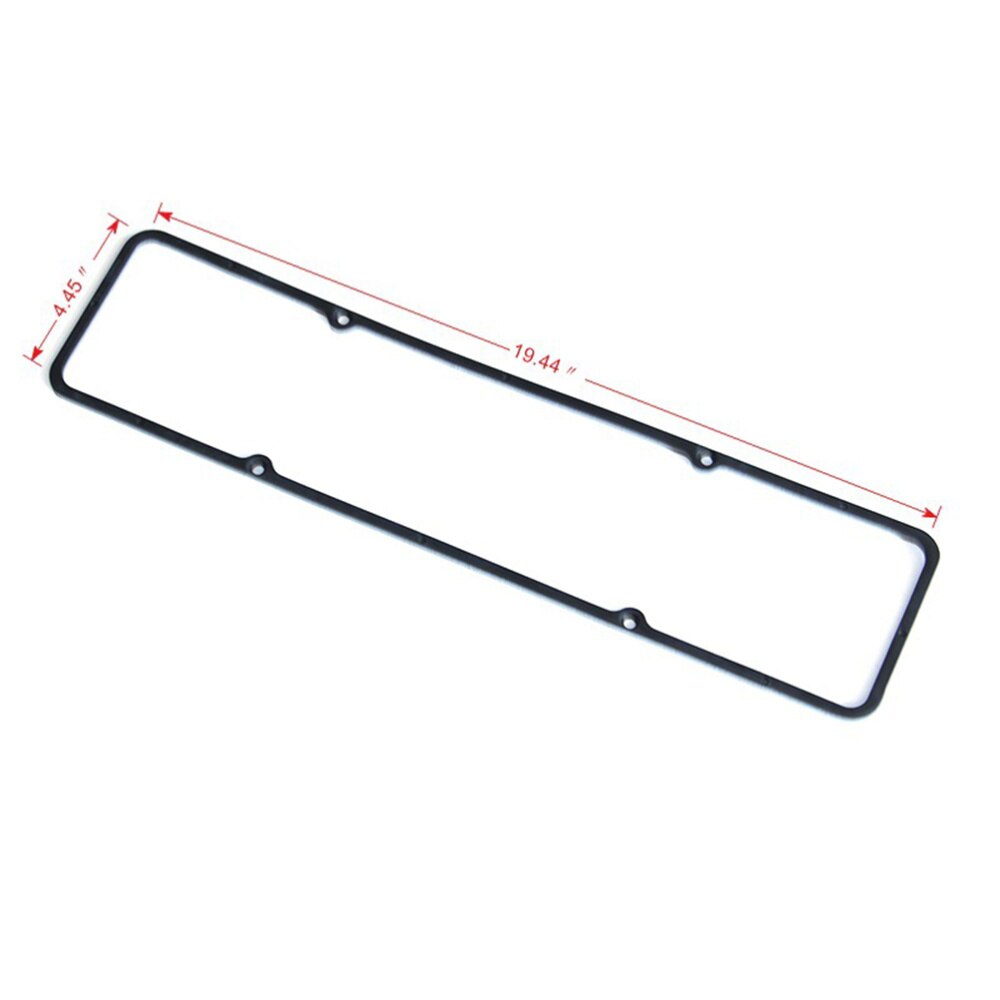 2PCS Engine Oil Pan Gasket Durable Rubber Steel Replacement Parts Oil Pan Gasket