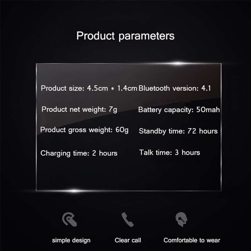 M165 stereo della Cuffia Cuffia Auricolare mini Bluetooth V4.1 Handfree Senza Fili con Microfono per Xiaomi androide Tutte Le accorto Telefono