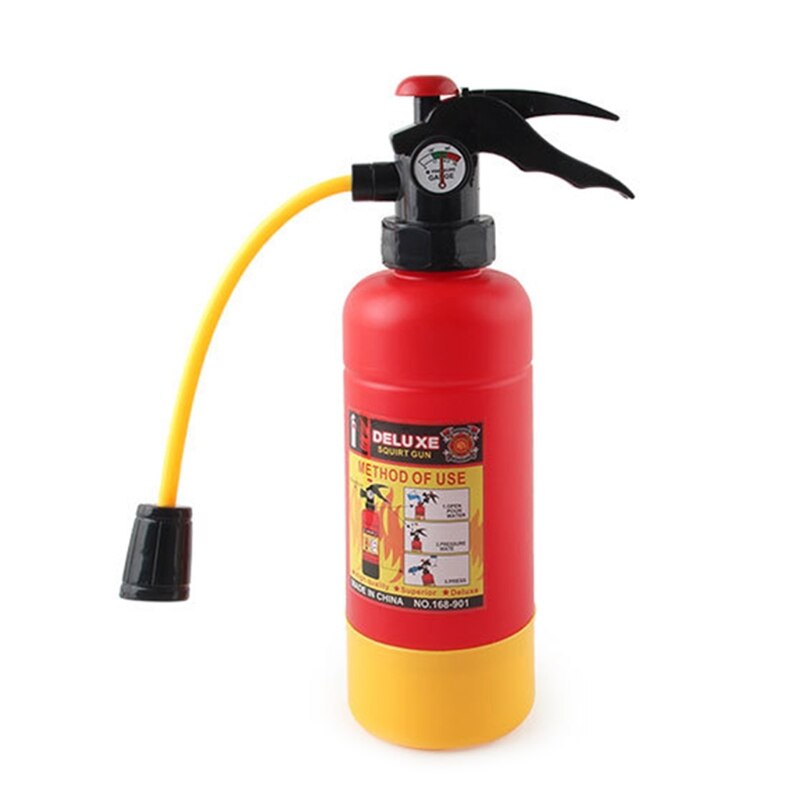 Kids Outdoor Backyard/Summer Swimming Pool Novelty Fire Extinguisher Shape Water Toy Water Pistols Cosplay Fireman