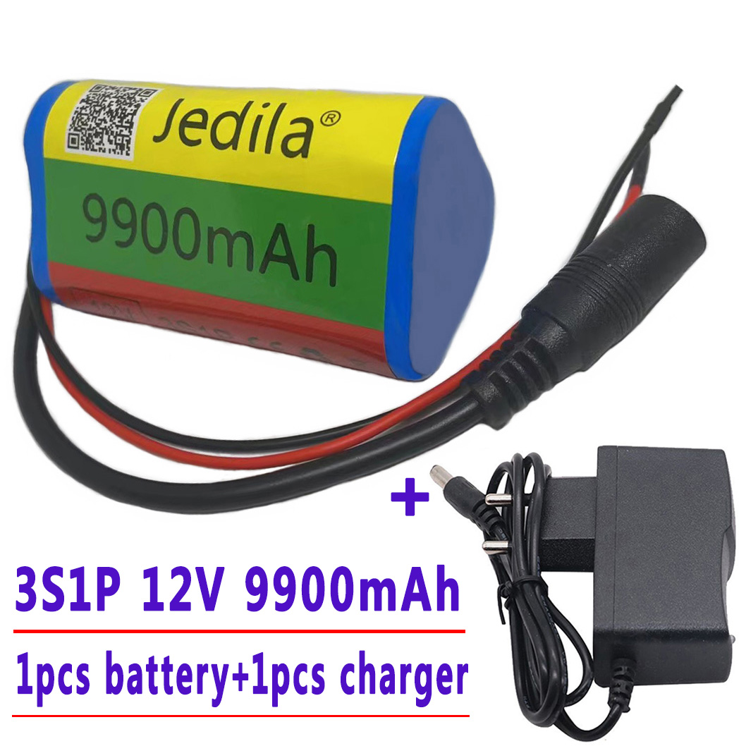 Paquete de batería de litio recargable, 100% V, 9900 mAh, 3S1P, cargador 1a: other