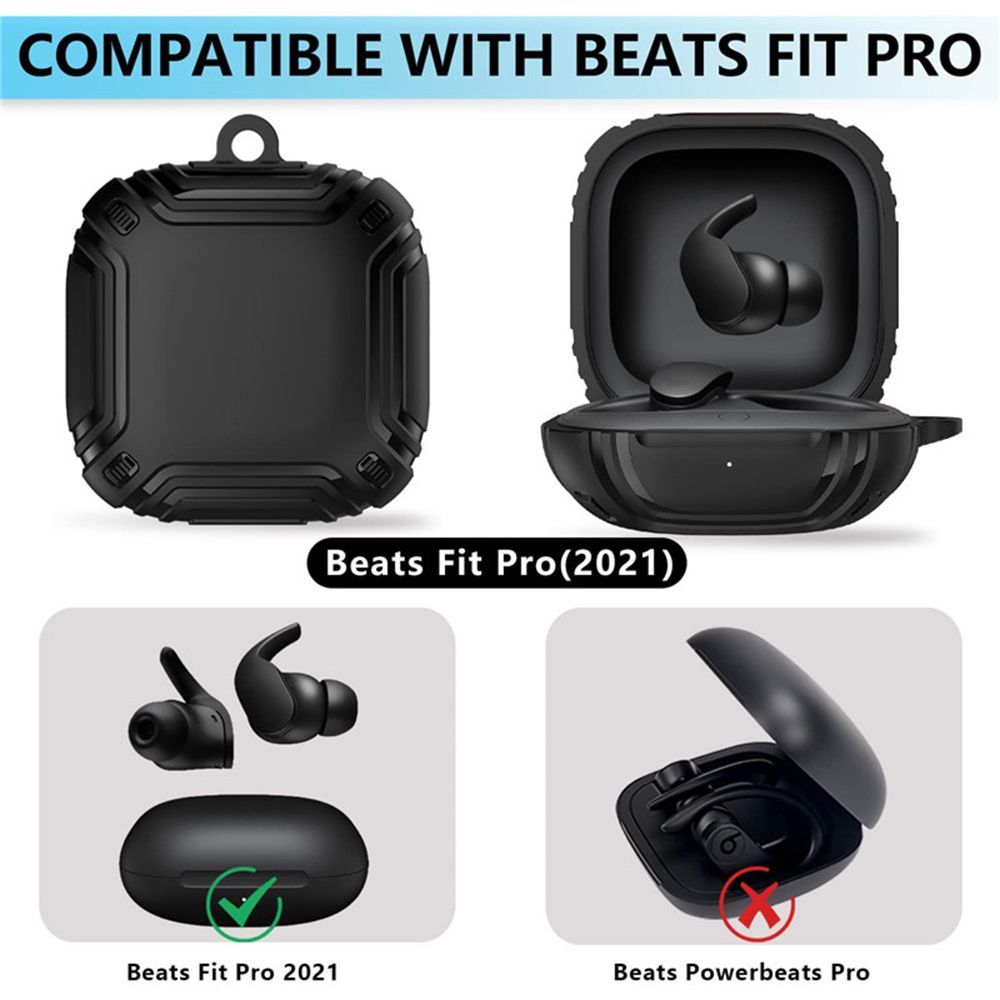 Bæretaske til Beats Fit Pro - Stødsikker TPU Hård Skal - Høretelefontilbehør