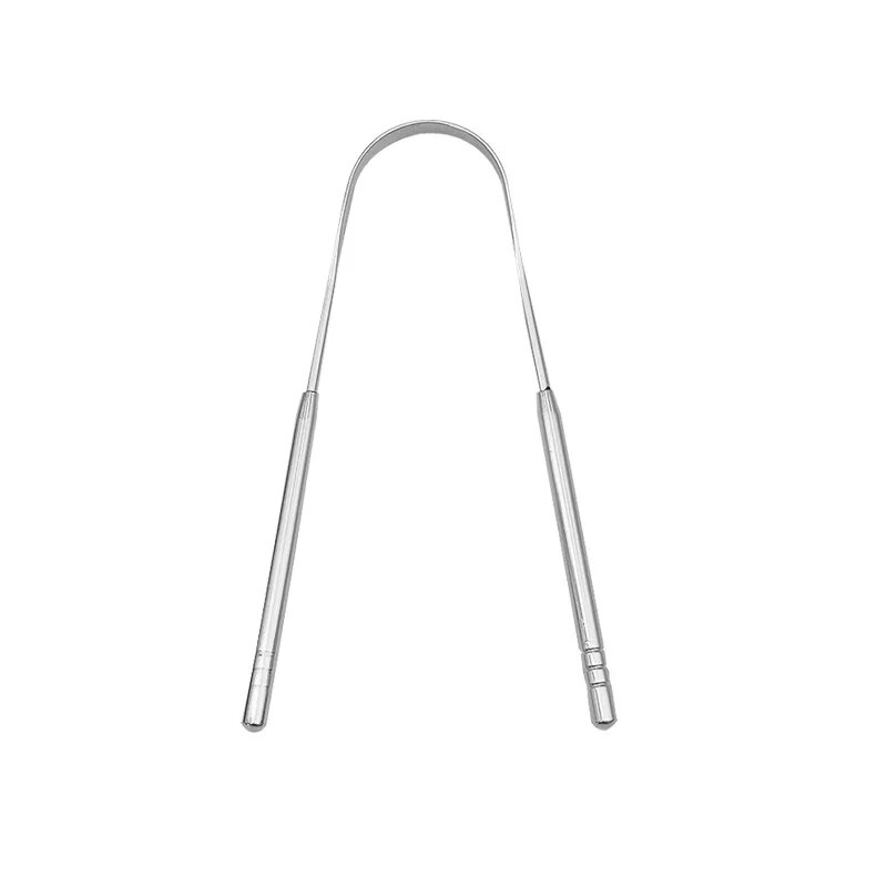 U-shaped Tongue Scraper Tongue Coating CleaningScraper Remove Bad Breath Bring Fresh Breath For Oral Suitable Men And Women: Silver