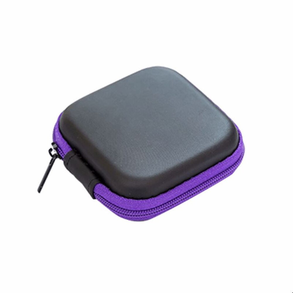 Digitale Charger Hoofdtelefoon Opbergtas Usb Datakabel Organisator Oortelefoon Draad Tas Doos Draagbare Reizen Kit Case Pouch Elektronica: purple