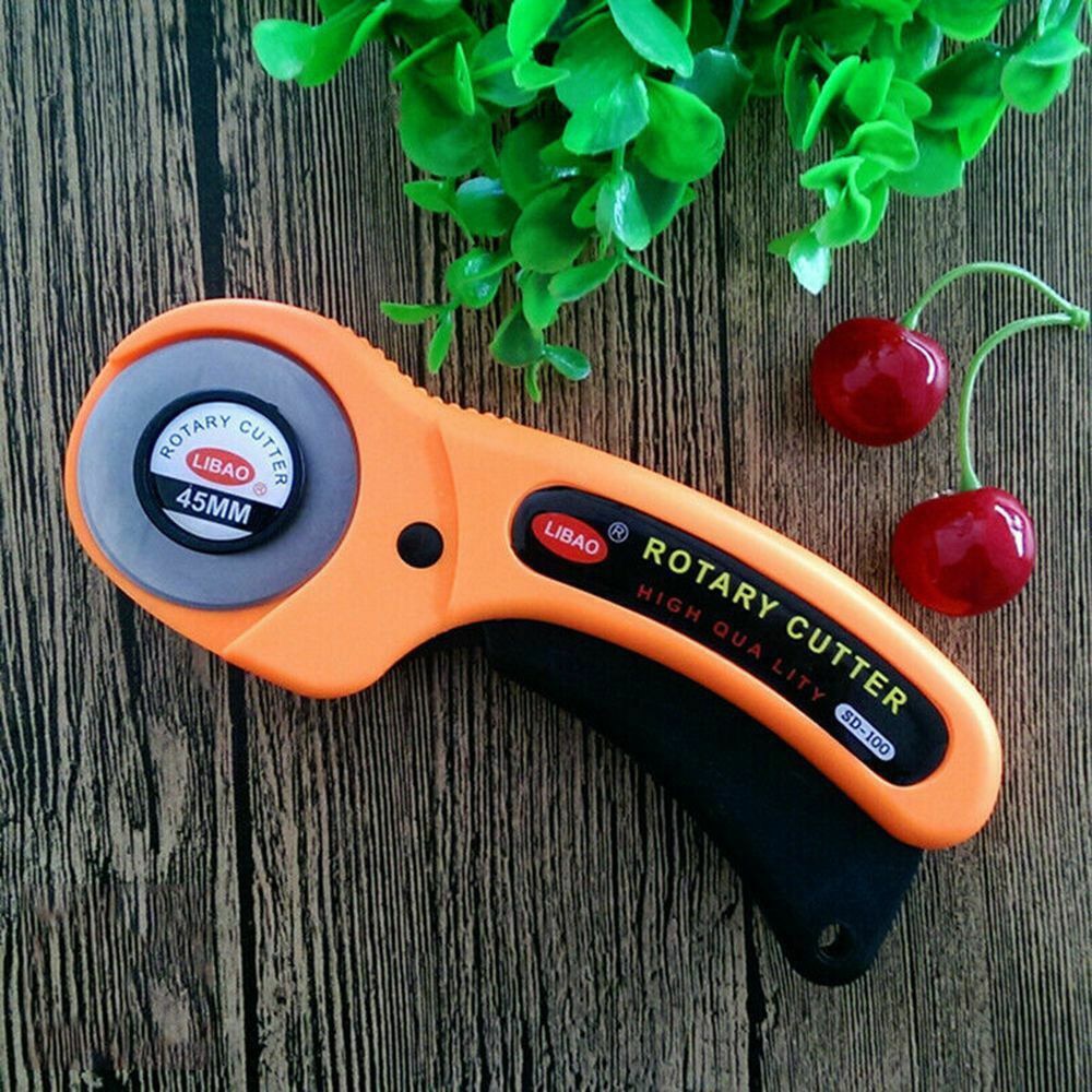 Leathercraft 45mm roterende cutter stof quilt cutter gør-det-selv patchwork læder håndværkssyværktøj sødere cirkulær