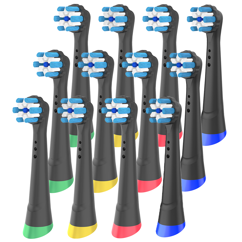 Têtes de brosse à dents de rechange iO compatibles avec la brosse à dents électrique Oral B iO, tête de brosse pour tous les modèles de brosses à dents électriques iO: Argent
