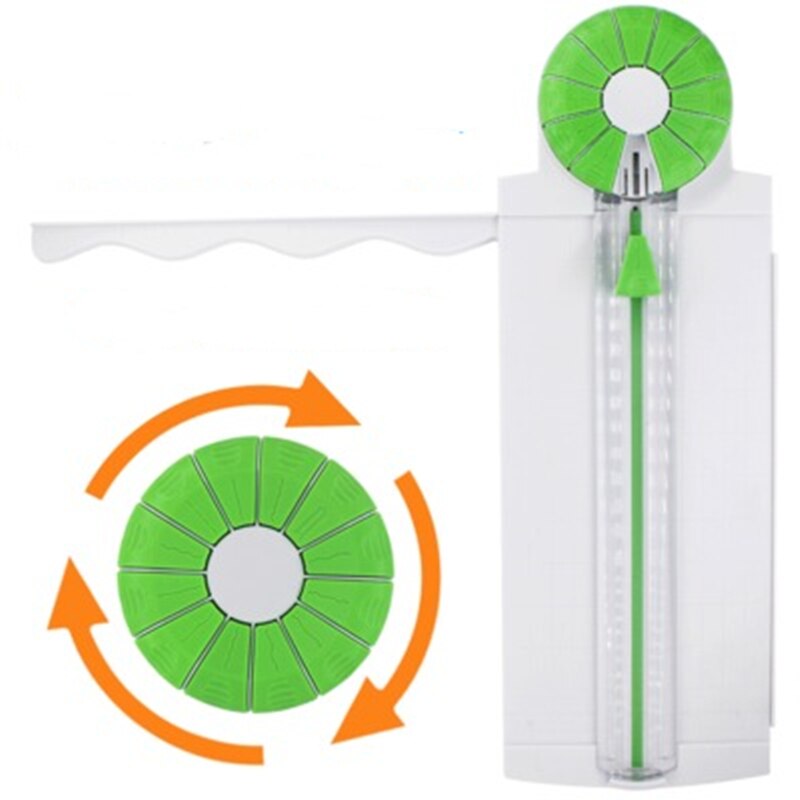 Coupeur de papier multifonctionnel Machine à rainer 360 degrés coupe-papier rotatif 12 côtés peut couper la courbe A5A4A3 peut être coupé ligne cassée