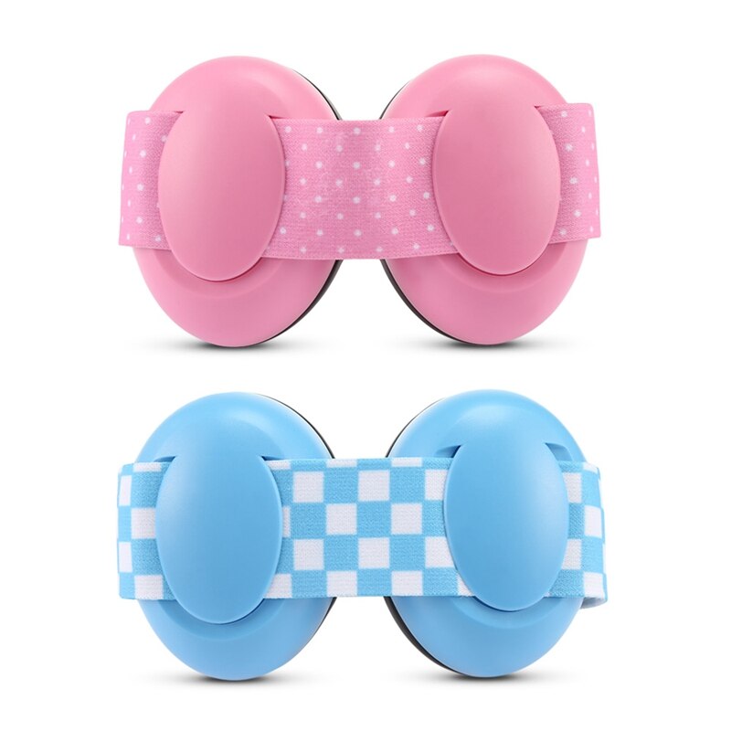 1 paire bébé Anti-bruit cache-oreilles sangle élastique Protection d'oreille bébé cache-oreilles insonorisé audition casque oreille protecteur-bleu