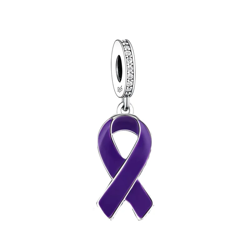 FC Jewelry – Bracelet à breloques Original en argent 925, gant de boxe, combat du Cancer du sein, perle de sensibilisation pour la fabrication de Berloque