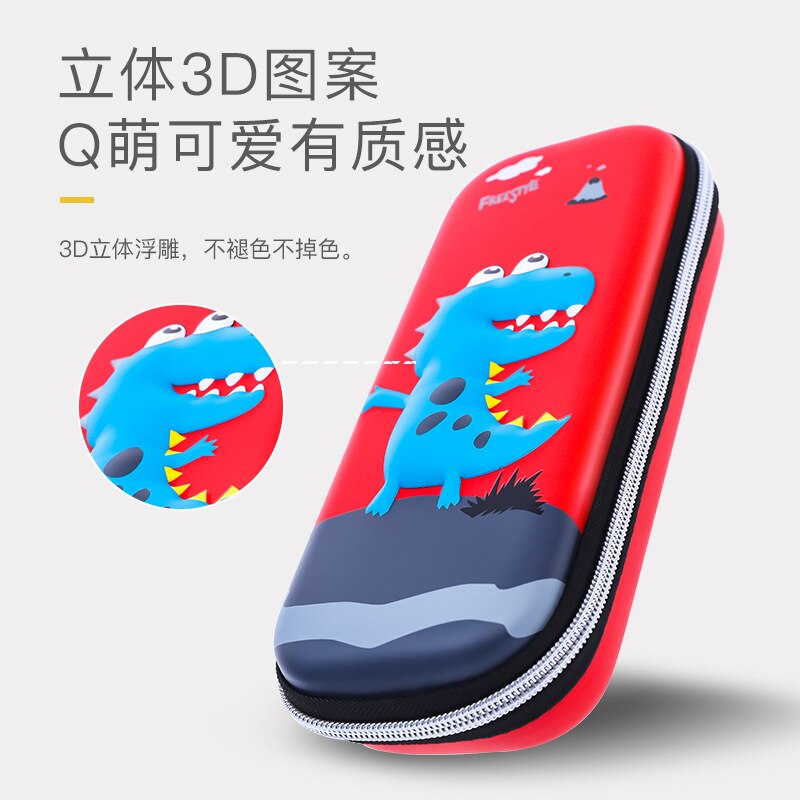 Eva Kleine Dinosaurus Dier Etui Cartoon Leuke Student Leren Briefpapier Doos Grote Capaciteit Etui