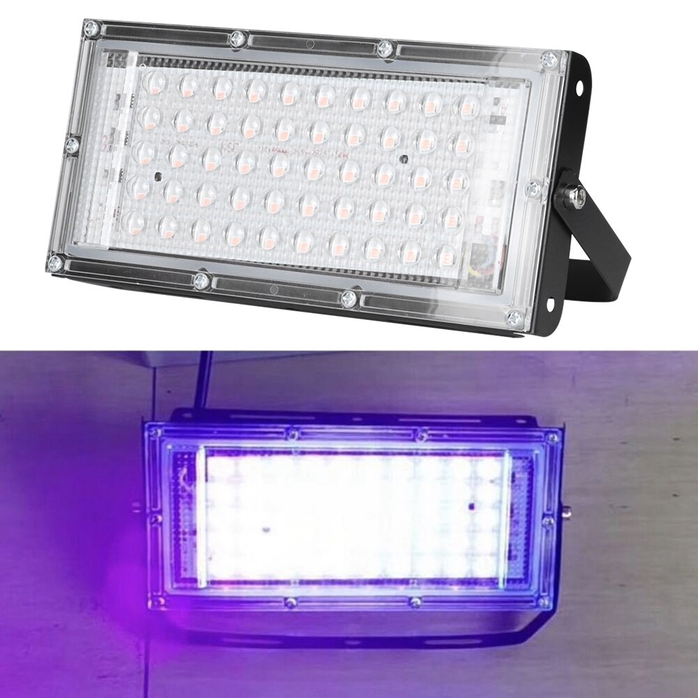 Led-taskulamppu 50w 220v kannettava kotitalouksien uv-valo led-tulvavalo punkkien poisto ultraviolettilamppu soihtu taskulamppu
