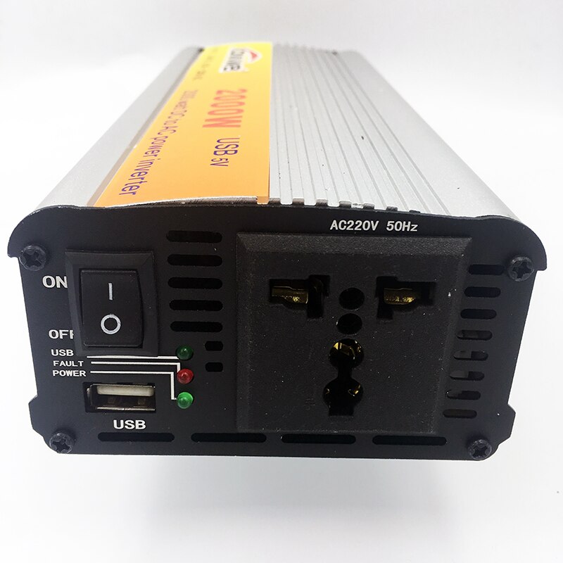 2000W Car Inverter DC 12 V to AC 220 V Power Inverter Charger Transformer Vehicle Power Inverter Power Switch