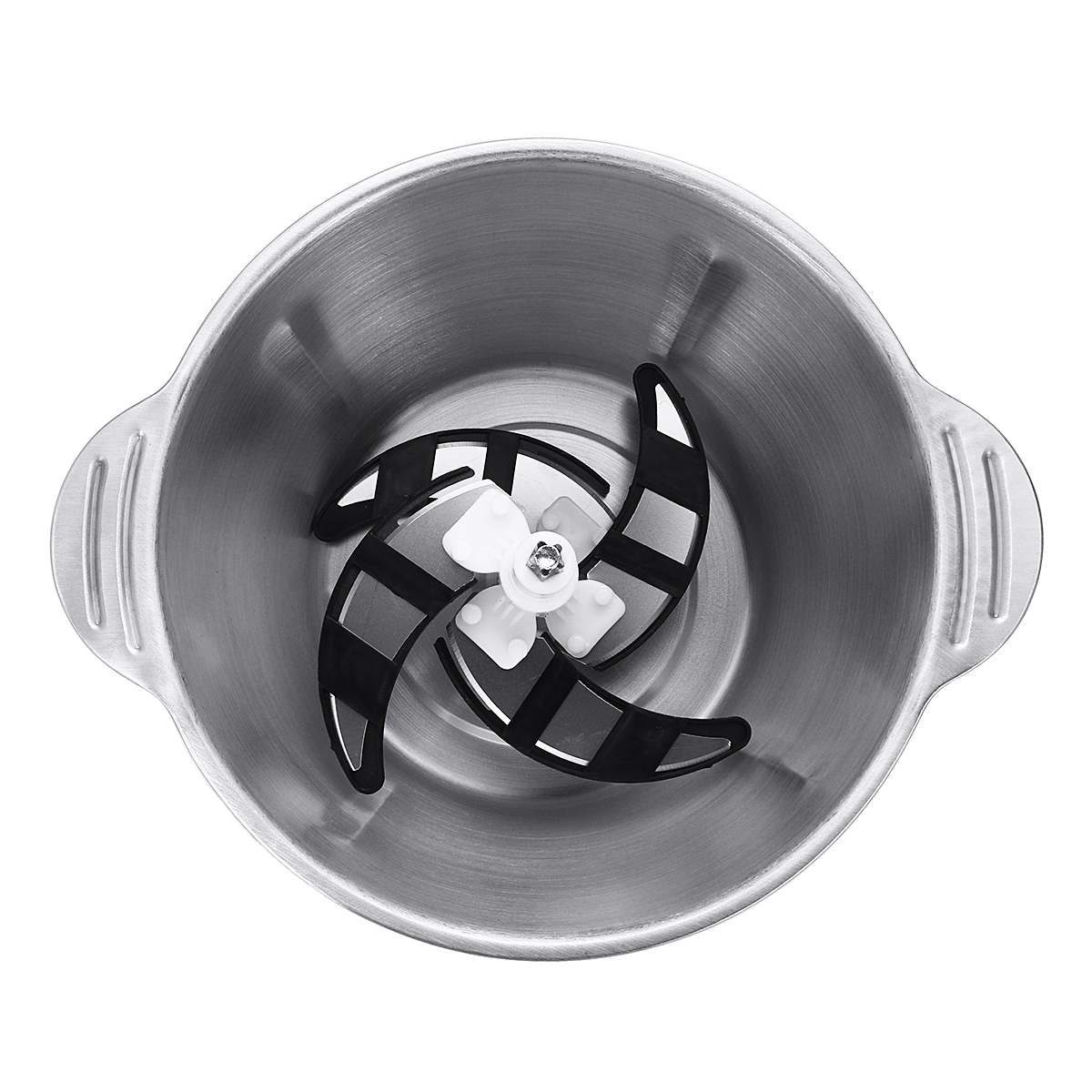 Picadora de carne eléctrica pequeña para el hogar, máquina picadora automática de acero inoxidable, procesador de alimentos, 2 velocidades, 800W, 3L