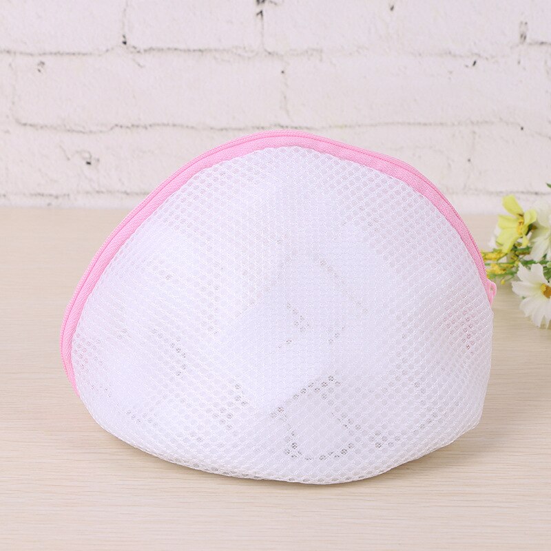 5 Sizes Mesh Laundry Wash Bags With Zip Clothes Organizer for Household Washing Machines Polyester Laundry Basket Container Net: shell bra bag
