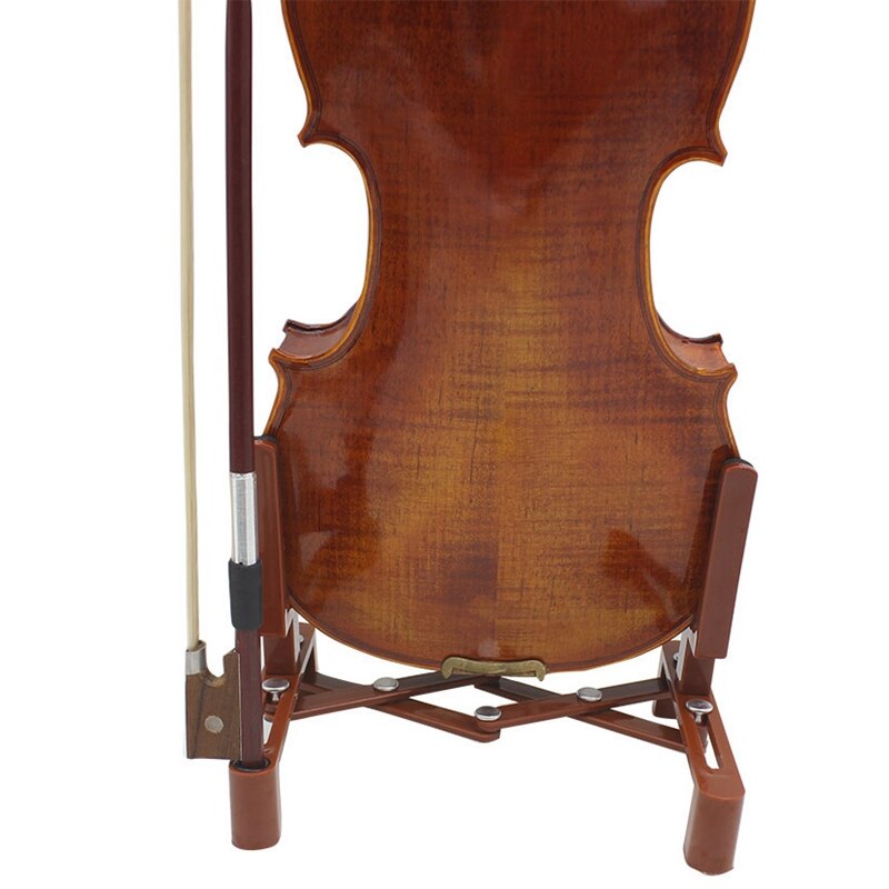 Violinstativhållare för full storlek 4/4 3/4 1/2 1/4 plastvikbar förlängd svampdyna fioldelar och tillbehör