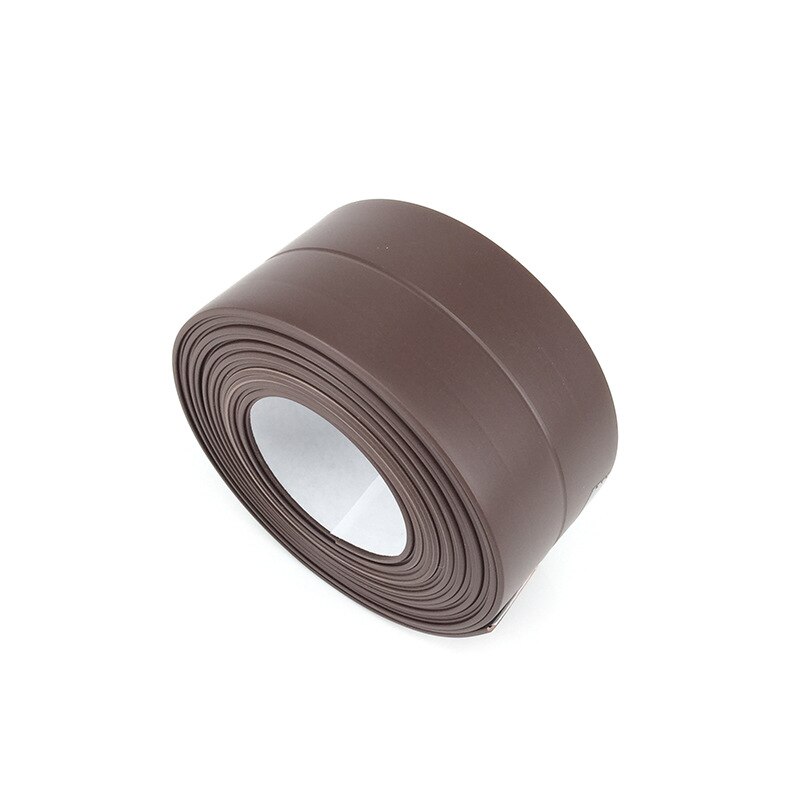 1pc 3.2m zelfklevende badwand afdichtingsstrip wastafel rand keukengereedschap schimmelplek: Koffie