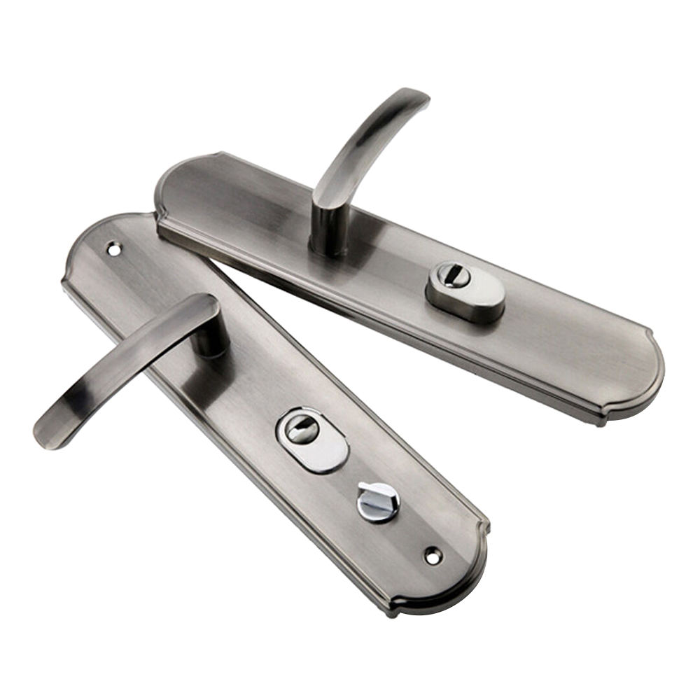 Aluminium Alloy Door Handle Universal Security Door Handle Pair Lock Thickened Panel Handle Door Lock Household Hardware