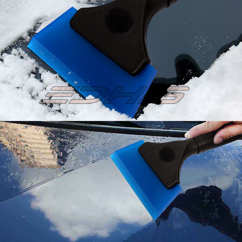 Ehdis bilindpakning gummiskraber sne skovl isfjerner værktøj vindue glasfarve vandvisker gummiklinge børste vinyl rengøringsskraber