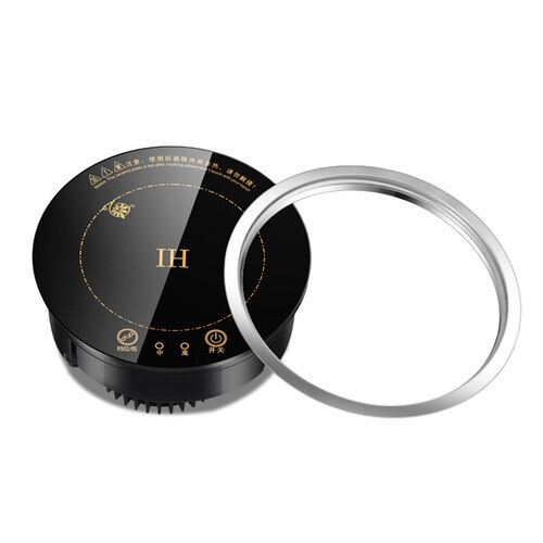 Mini olla integrada comercial, Cocina de Inducción integrada, 800W, control de cable táctil redondo, una maceta: touch