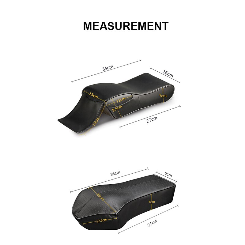 Leren auto armsteun kussen auto middenconsole stoel armleuningen box covers bescherming hand verhoging steunen accessoires
