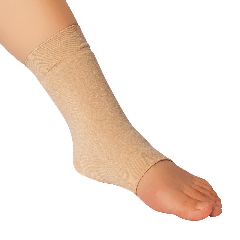 1 par mjuka sko linrelastisk gelbandage nylon ärm ankel häl fot skyddande is konståkning ridning andas