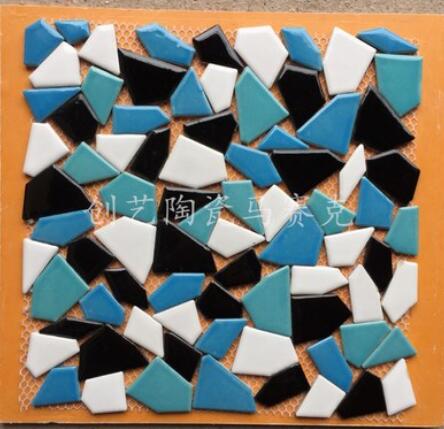 30 x 30cm diy mosaiikki askartelu vyö mosaiikki posliini mosaiikki laatat mikro keramiikka epäsäännöllinen muoto ultraohut keramiikka: Asia selvä