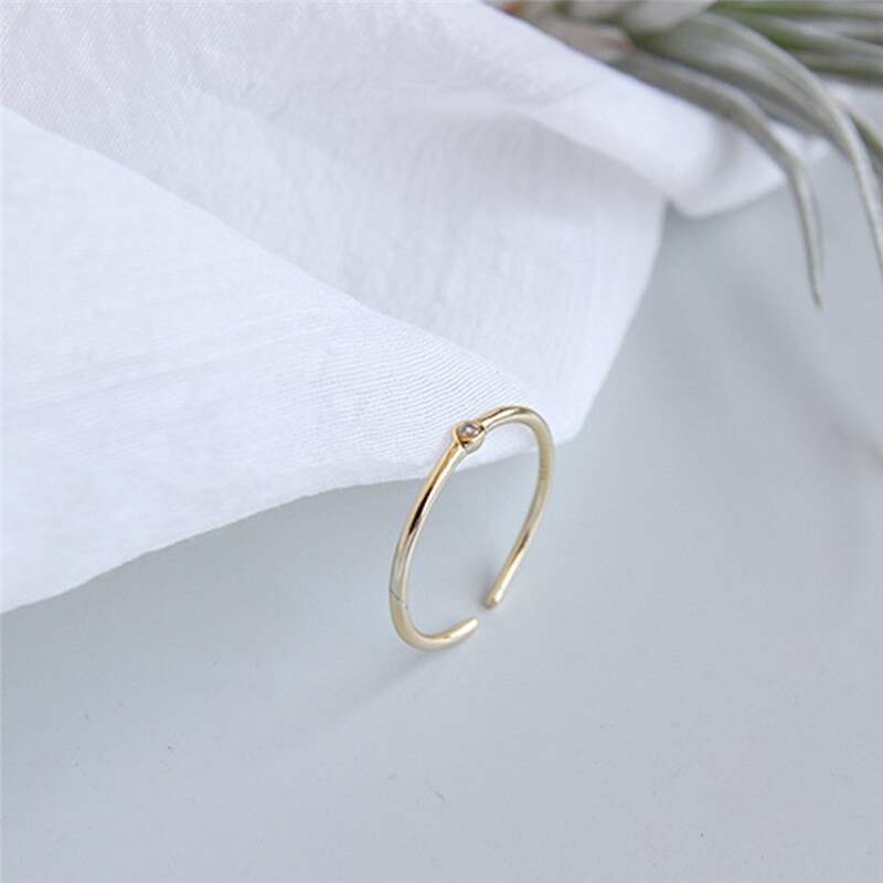 925 Anéis de Prata Esterlina Para Mulheres Wedding Engagement Promise Ring anillos Ouro Dainty Menina Presente Do Valentim Anel de Dedo R5