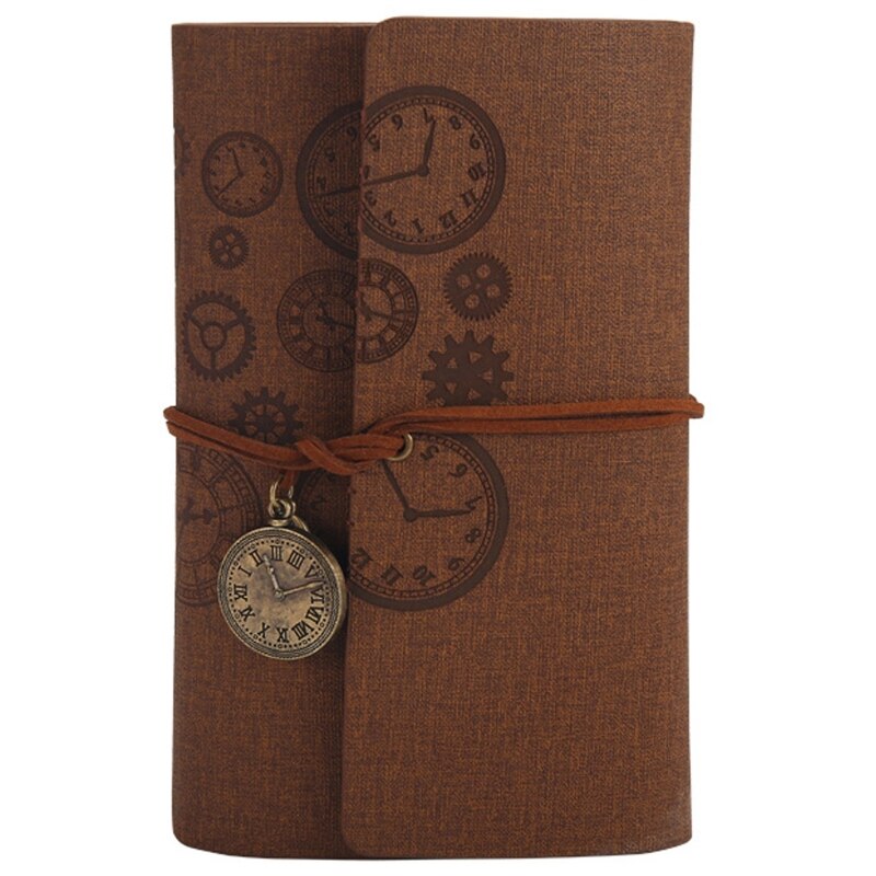 Vintage A6 Travel Diary Notepad Journal Agenda Planner Notebook Office School Stationery Student: Rose Red