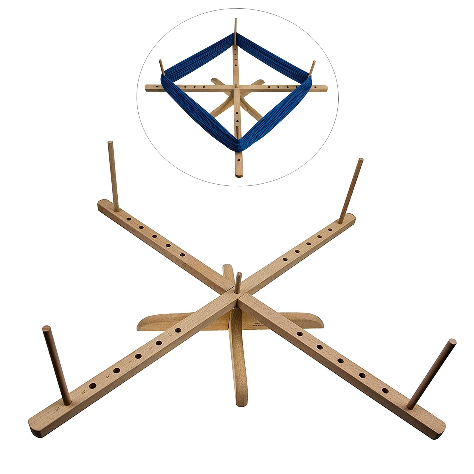 Wooden Swift Yarn Thread Fiber String Wool Winder Holder Umbrella Hand Knitting Craft Tools For Patchwork DIY Accessories