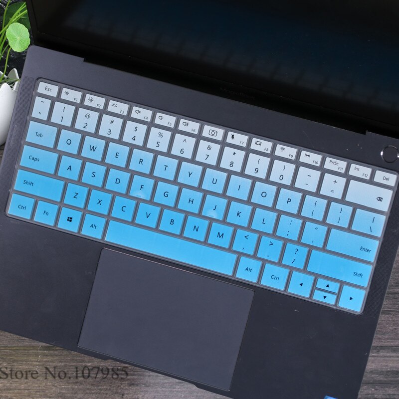 Silicone Laptop Keyboard Cover Skin Protector Film For Huawei MateBook D 15 AMD Ryzen 15.6 inch for Huawei Mate Book D15: Gradual blue