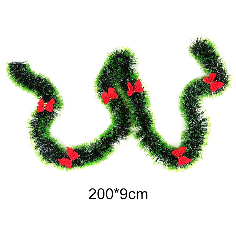Lametta Chrismas Baum Dekoration Weihnachten Band Kranz Garland Weihnachten Home Party Wand Hängen Ornamente Auf Lager: 6
