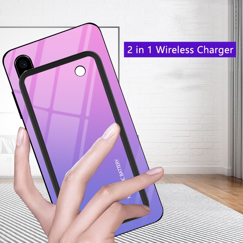 5000mAh Battery Charger Case for iPhone 8 8plus X XS XR Xs Max Powerbank Mobile Phone Cover Case Wireless Charging Power Bank