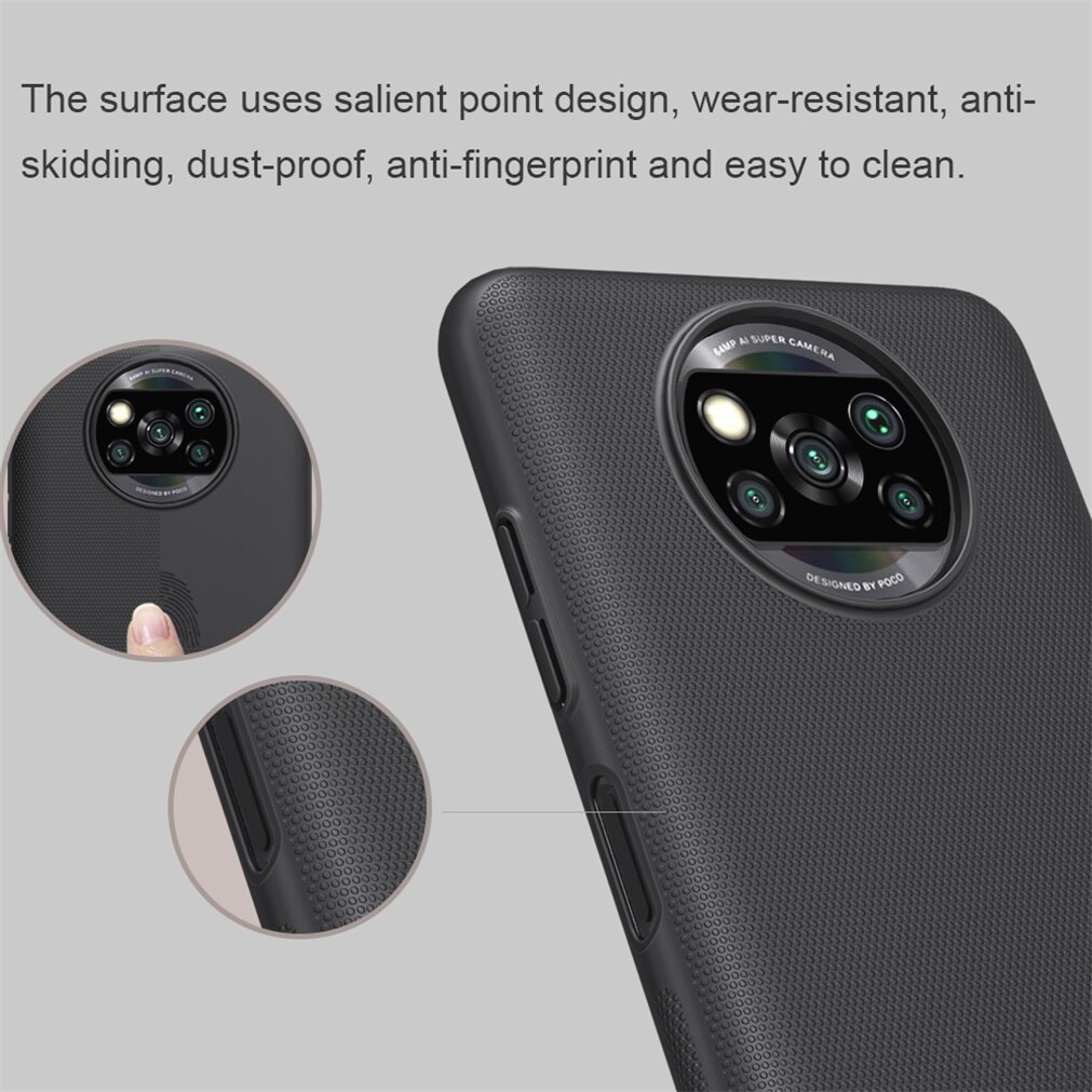 Voor Xiaomi Poco X3 Nfc Case Poco X3 Pro Cover Nillkin Frosted Shield Case Hard Pc Protector Back Cover Voor xiaomi Poco X3 Nfc