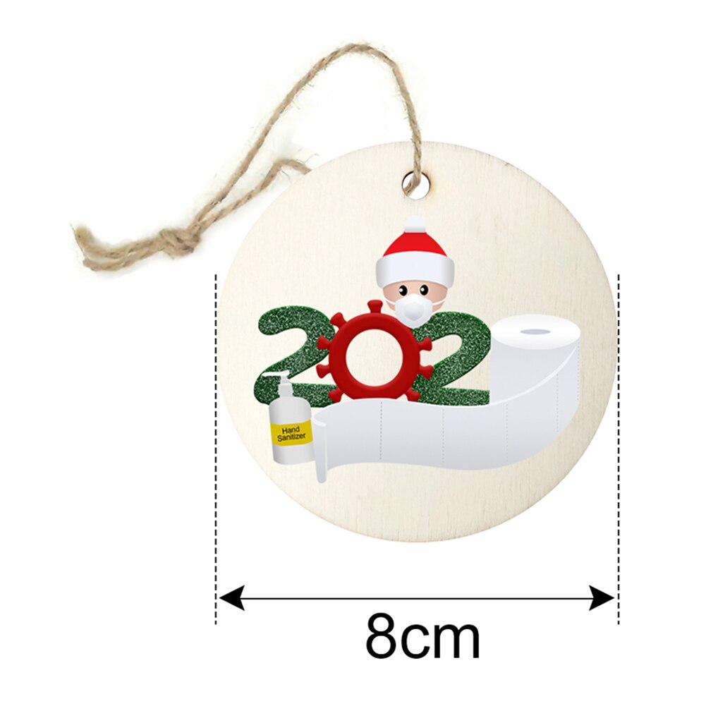 Diy Houten Masker Sneeuwpop Kerstboom Hanger Kerstman Met Masker Opknoping Ornamenten Decoraties Christmas Party