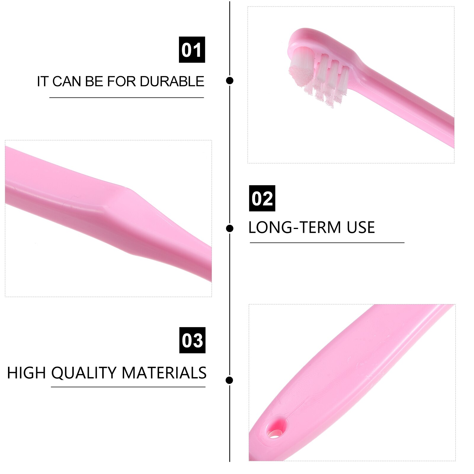 2pcs Tuft Toothbrush Tiny Small Head End Toothbrush Orthodontic Toothbrush