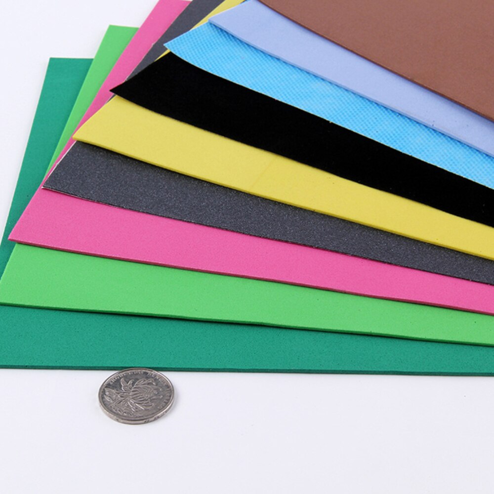 10 PCS Foam Sheets Self-adhesive Sheets Assorted Colours For DIY Craft