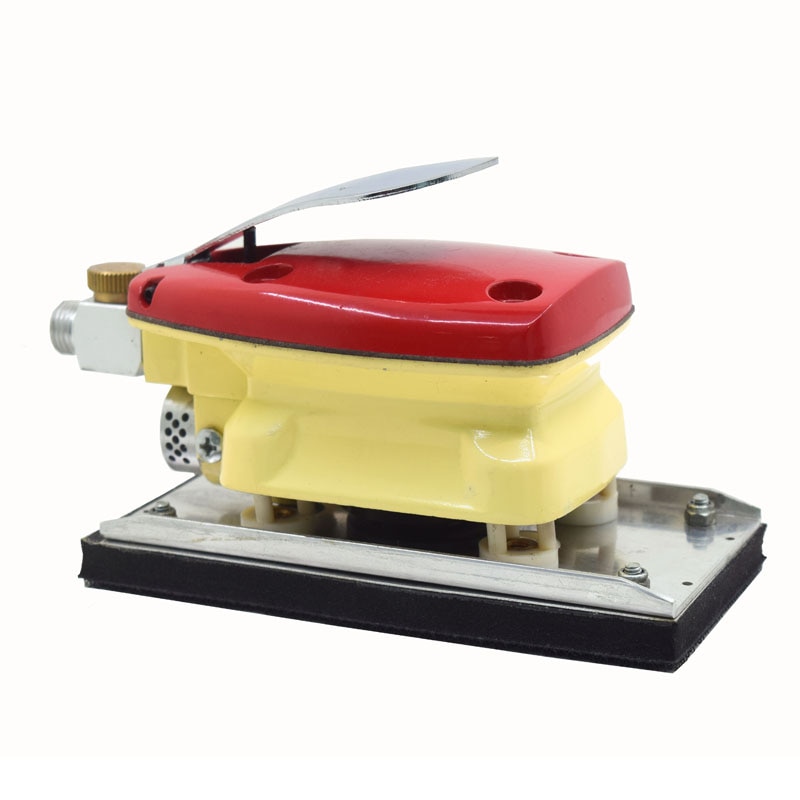 LIJADORA Orbital Rectangular neumática Jitterbug pulidora cuadrada Velcroo Pad 100*75mm para herramienta de Pulido de metales de carpintería