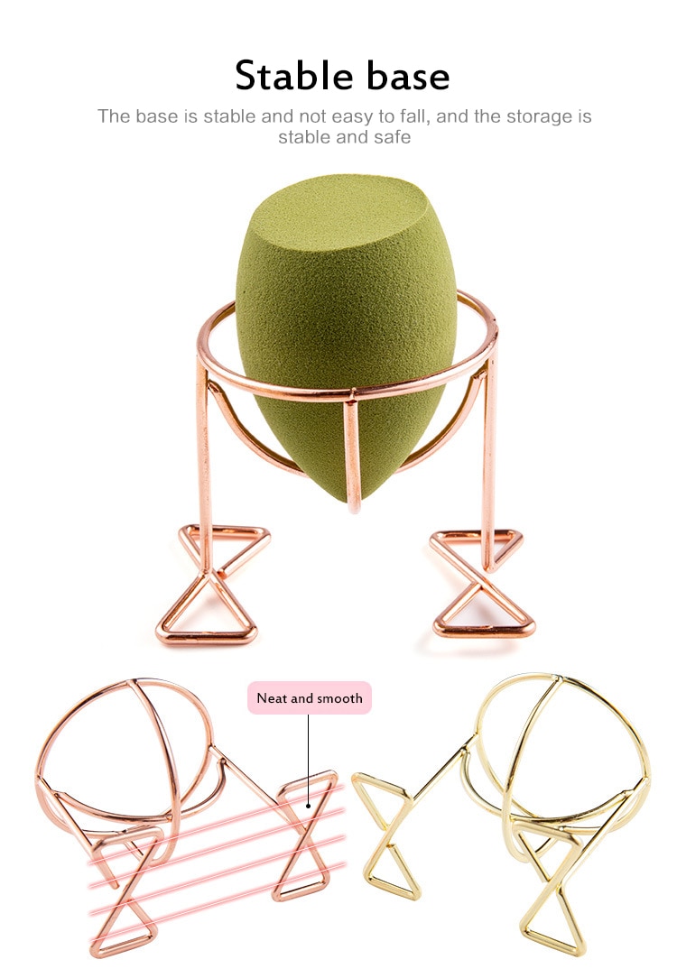 1pcs Makeup Sponge Gourd Powder Puff Rack Egg Powder Puff Bracket Box Dryer Organizer Beauty Shelf Holder Tools